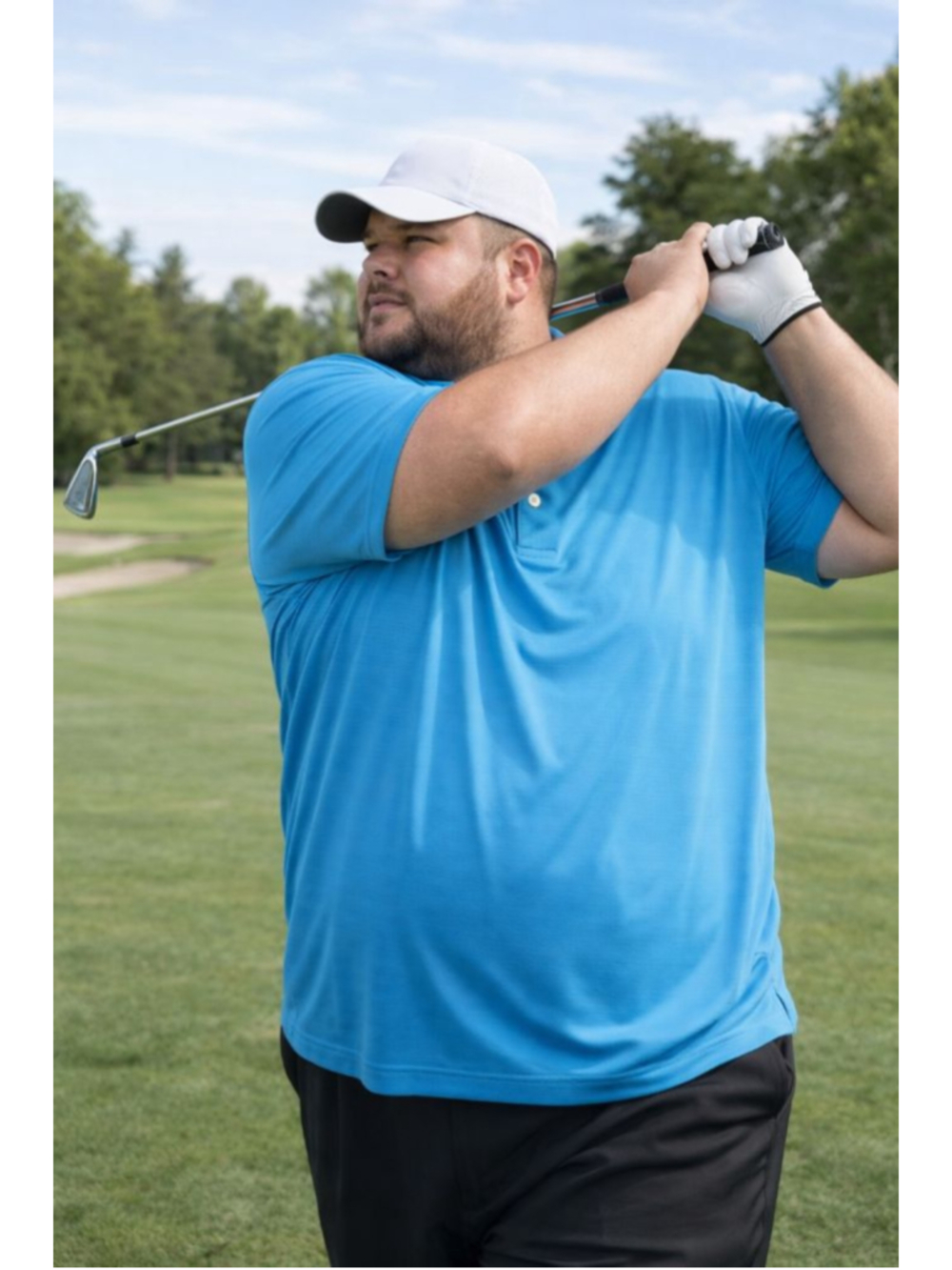 Pro Tour Blue Coolplay Men's Polo Shirt Size XL
